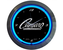 GM Camaro Script Neon Clock