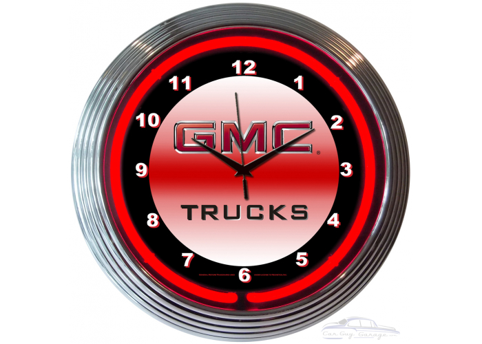 GMC Trucks Neon Clock