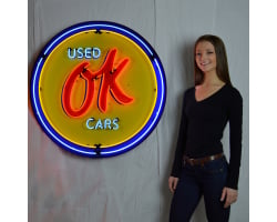 Gm Ok Used Cars 36 Inch Neon Sign