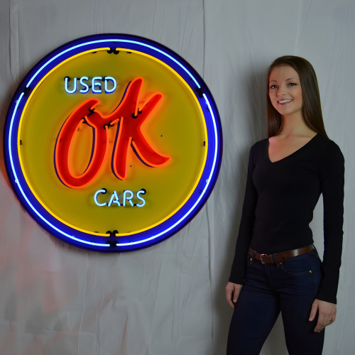GM Ok Used Cars Neon Sign