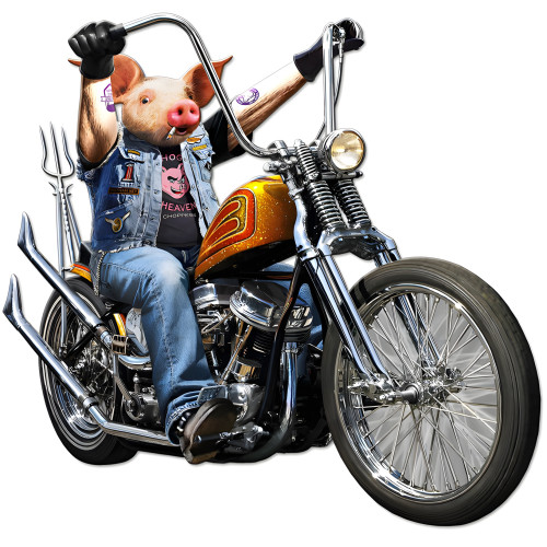Goin' Hog Wild Metal Sign - 20" x 19"