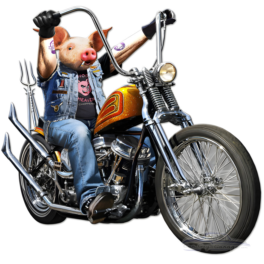 Goin' Hog Wild Metal Sign - 20" x 19"