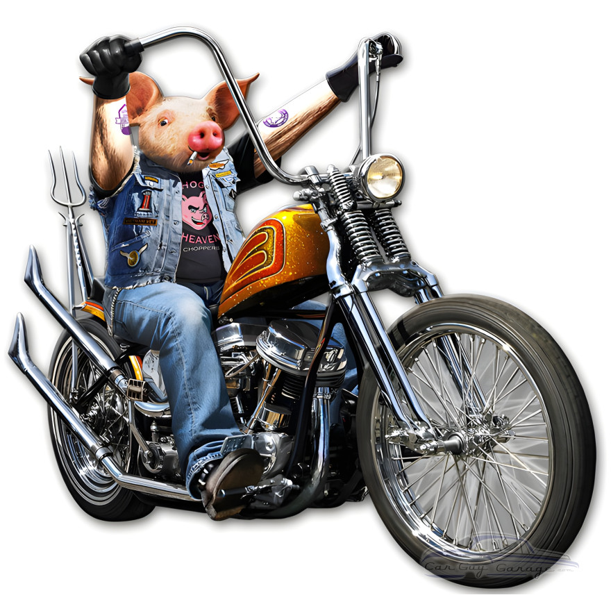 Goin' Hog Wild Metal Sign - 17" x 16"