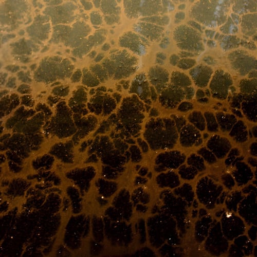 Golden Brown Basecoat With Dark Secret Effects Metallic Epoxy 