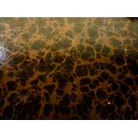 Golden Brown Basecoat With Dark Secret Effects Metallic Epoxy 