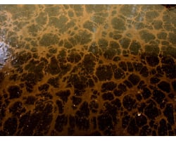 Golden Brown Basecoat With Dark Secret Effects Metallic Epoxy 