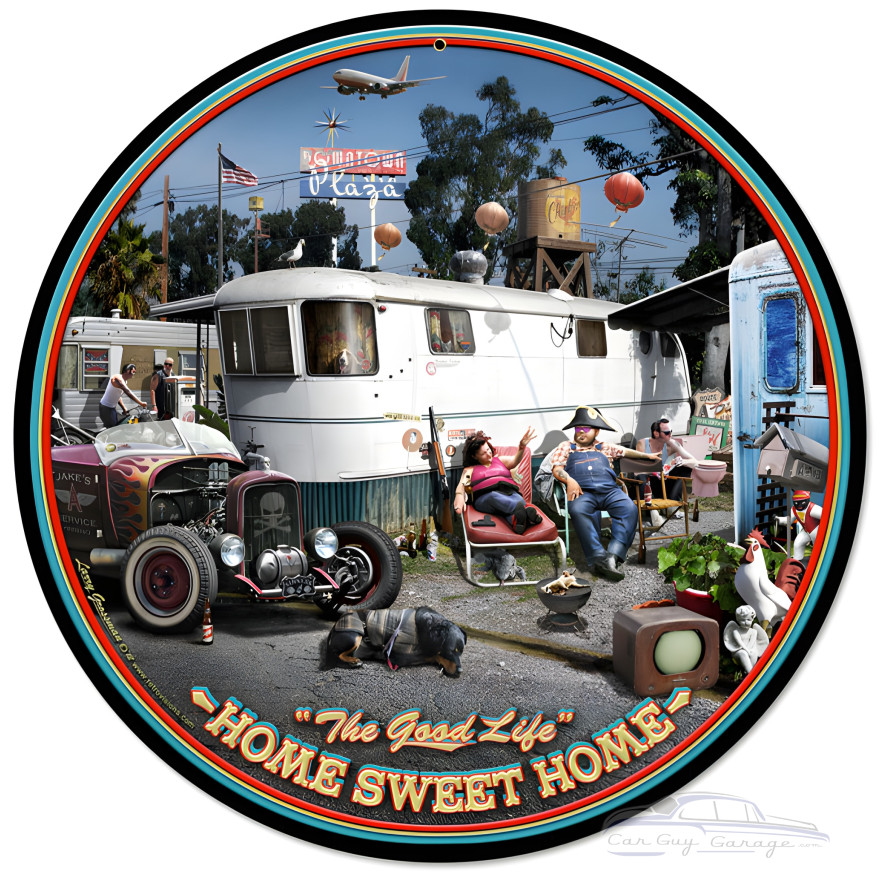 Good Life Metal Sign - 14" Round