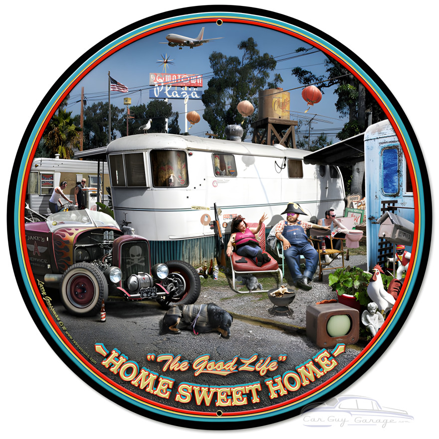 Good Life Metal Sign - 28" Round