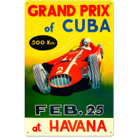 Grand Prix Cuba Metal Sign - 16" x 24"