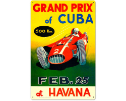 Grand Prix Cuba Metal Sign