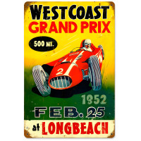 Grand Prix Metal Sign - 18" x 12"