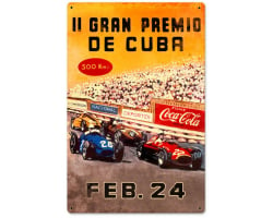 Gran Premio Cuba Metal Sign