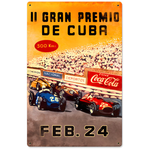 Gran Premio Cuba Metal Sign - 12" x 18"
