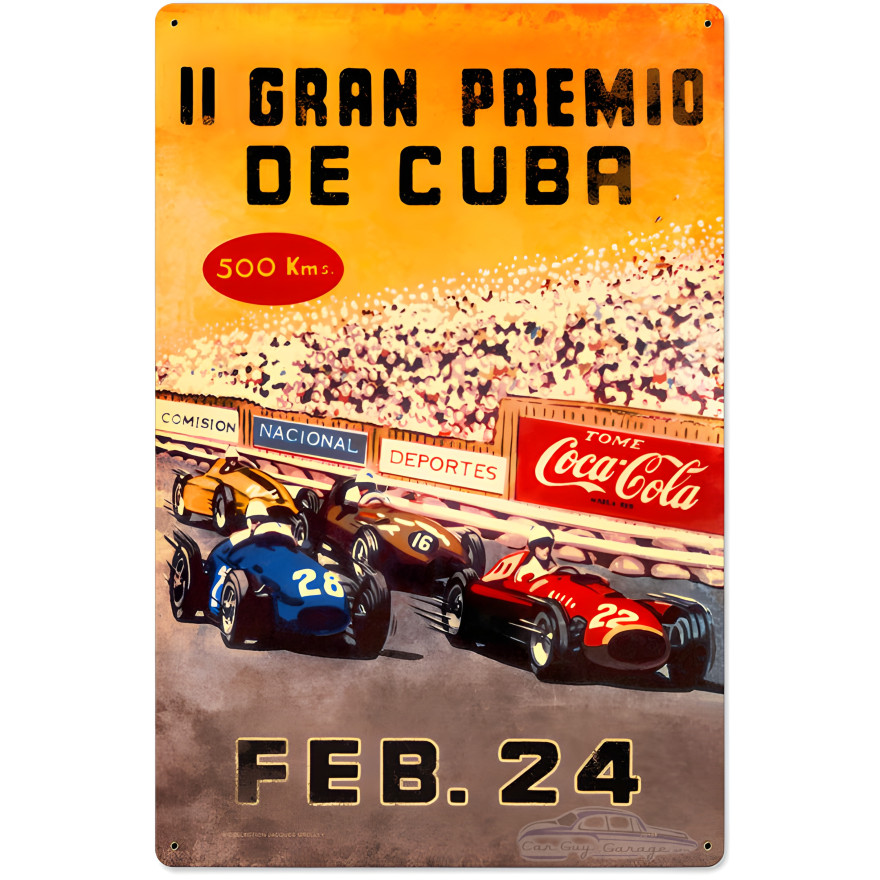 Gran Premio Cuba Metal Sign - 16" x 24"