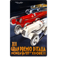 Gran Premio Italia Metal Sign - 16" x 24"