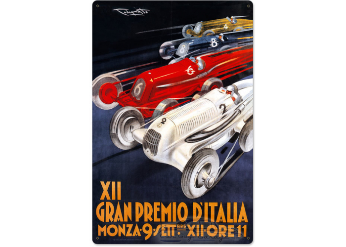 Gran Premio Italia Metal Sign - 16" x 24"