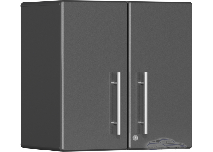 Graphite Grey Metallic MDF 2-Door Wall Cabinet