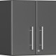 Grey Modular 2-Door Wall Cabinet