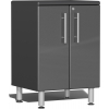 Graphite Grey Metallic MDF 2-Door Base Cabinet