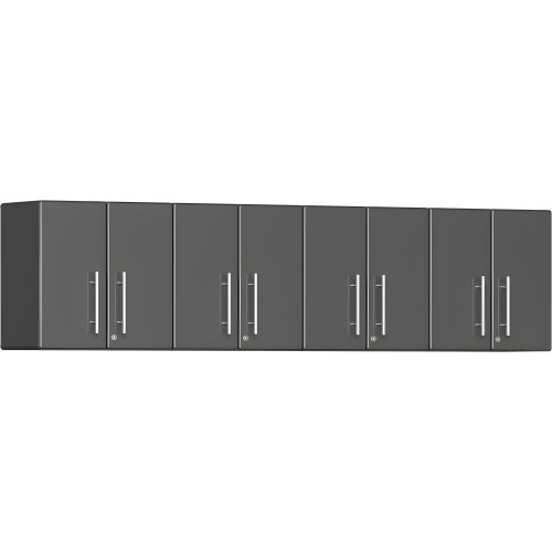 Grey Modular 4 Piece Garage Wall Cabinet Kit