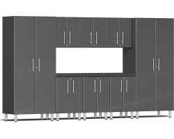 Graphite Grey Wood 9-Piece Kit with Worktop