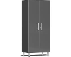 Grey Modular 2-Door Tall Closet