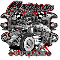 Greaser 3 Metal Sign - 14" x 14" Custom Shape