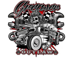 Greaser 3 Metal Sign - 18" x 18"