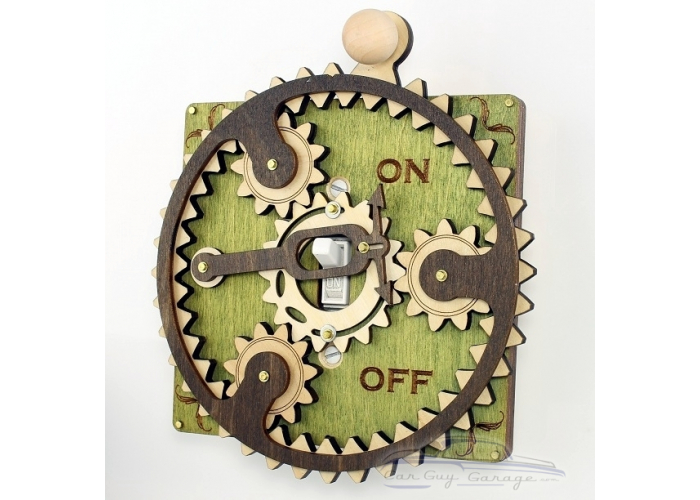 Green Single Toggle Planetary Gear Light Switch Plate