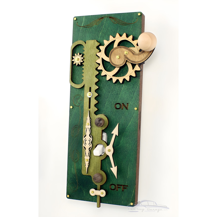 Green Single Toggle Rack and Pinion Light Switch Plate Green Single Toggle Rack and Pinion Light Switch Plate