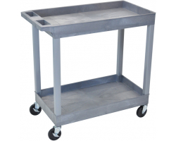 Grey Eco 2 Shelf Tub Cart 
