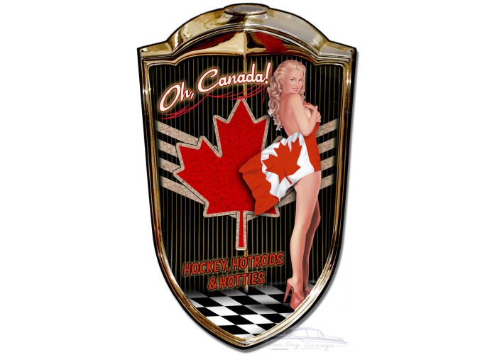 Grill Sign Canadian Babe Metal Sign