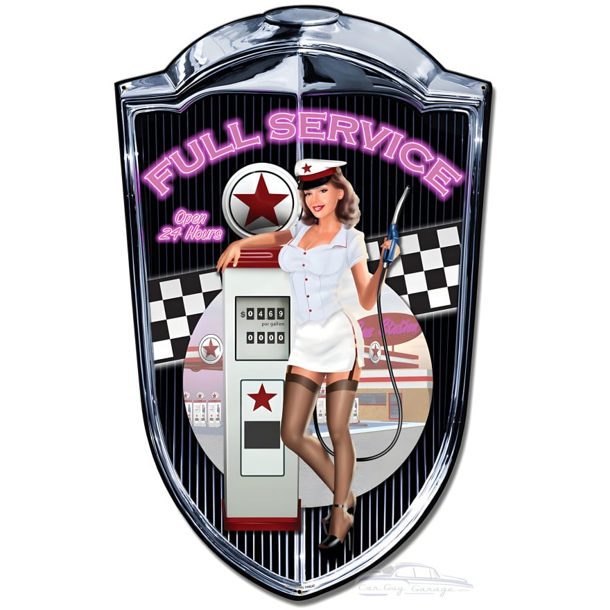 Grill Sign Gas Pinup - 24" x 36" Custom Shape