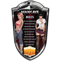 Grill Sign Man Cave Metal Sign - 24" x 36" Custom Shape