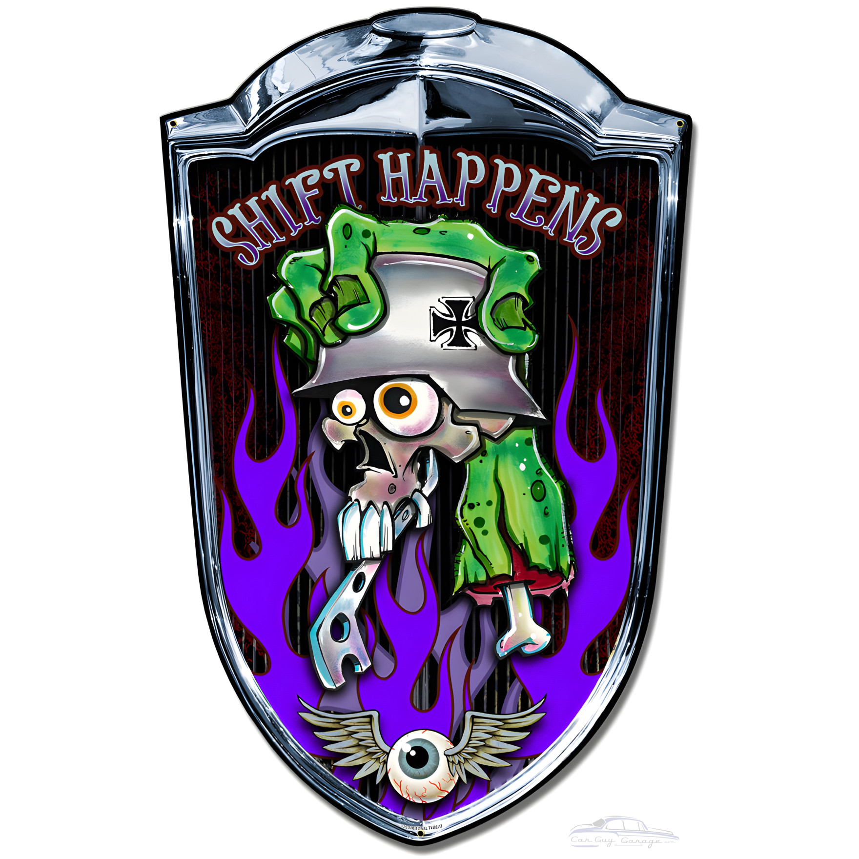 Shift Happens Grill Metal Sign 24 x 36