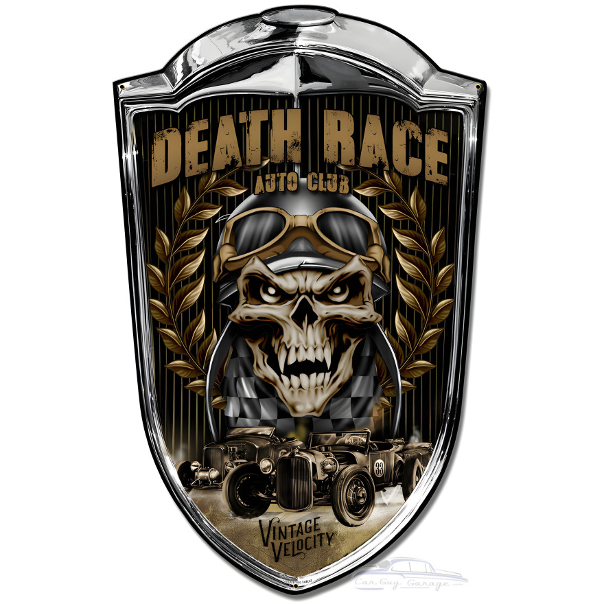 Grill Sign Velocity Metal Sign - 24" x 36" Custom Shape