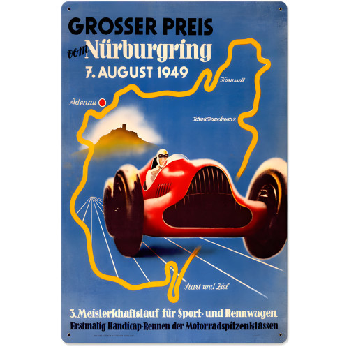 Grosser Nurburgring Metal Sign - 16" x 24"