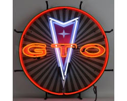 GTO Pontiac Neon Sign with Backing