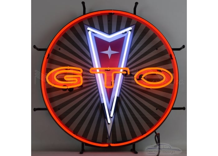 GTO Pontiac Neon Sign with Backing