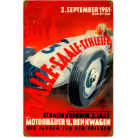 Halle Saale Racetrack Metal Sign - 16" x 24"