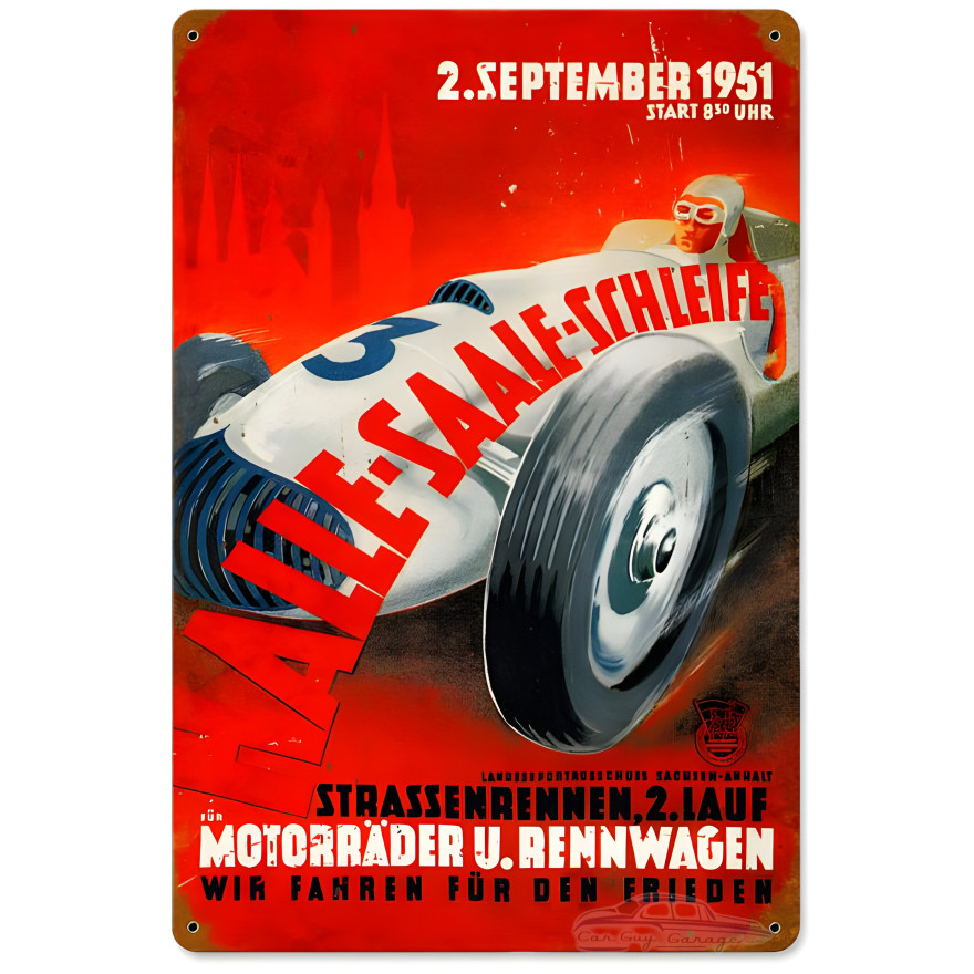 Halle Saale Schleife Metal Sign - 18" x 12"
