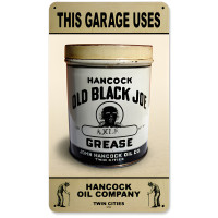 Hancock Axel Grease Metal Sign - 8" x 14"