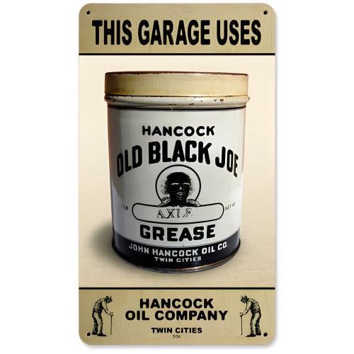 Hancock Axel Grease Metal Sign - 8" x 14"