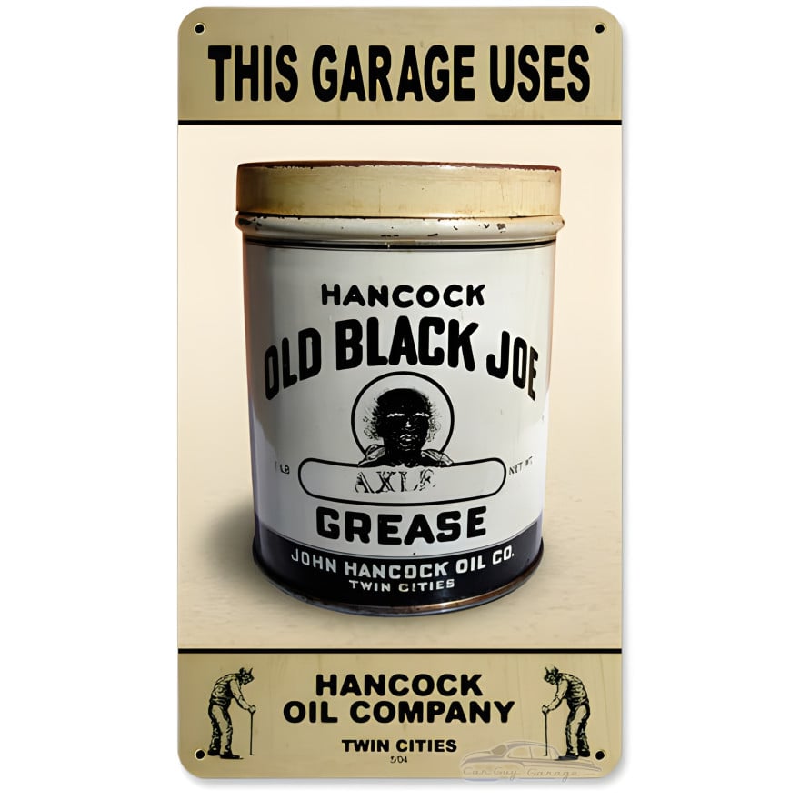 Hancock Axel Grease Metal Sign - 8" x 14"