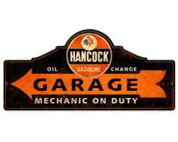 Hancock Gas Pay Station Metal Sign