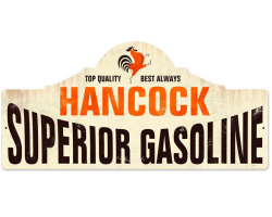 Hancock Gas Station Metal Sign