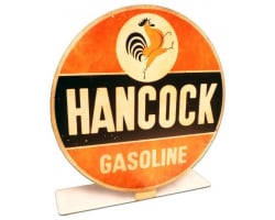 Hancock Gas Topper Metal Sign - 8" x 8"
