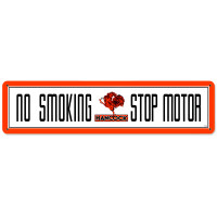 Hancock No Smoking Metal Sign - 20" x 5"