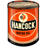 Hancock Oil Can Metal Sign - 14" x 20"