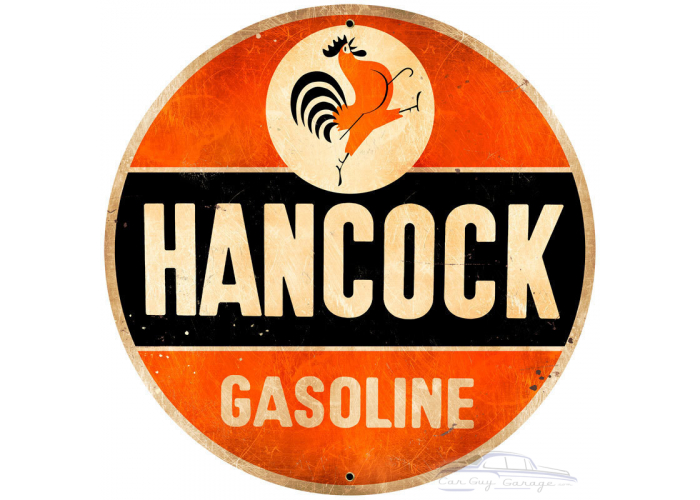 Hancock Old School Metal Sign - 28" Round